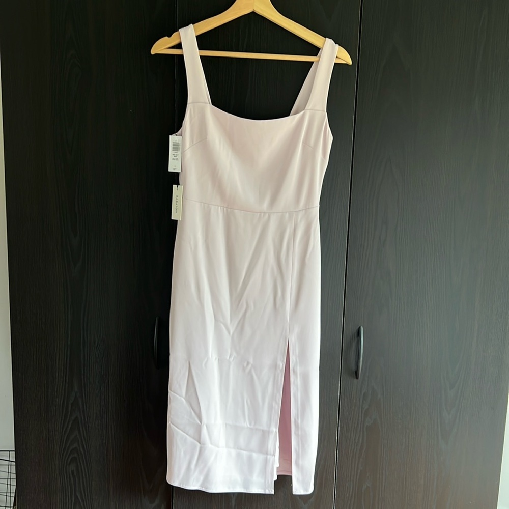 Aritzia Babaton 90s midi slit dress, size 0, NWT